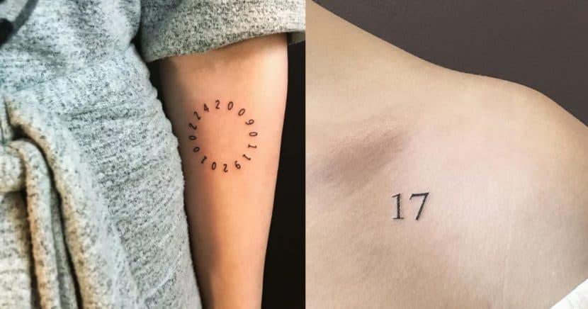 15 Tatuajes De Números Que Te Enamorarán