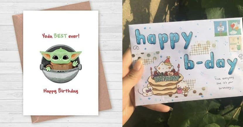 Cartas creativas para cumpleaños