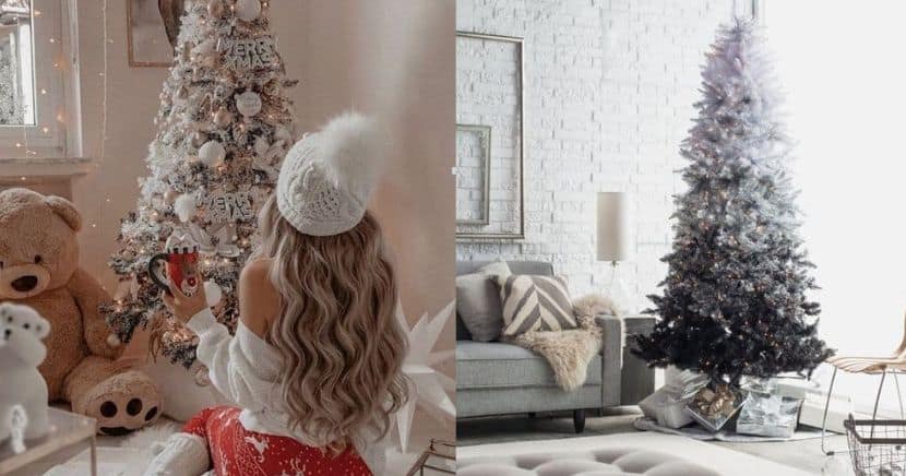Cómo decorar un árbol de navidad blanco