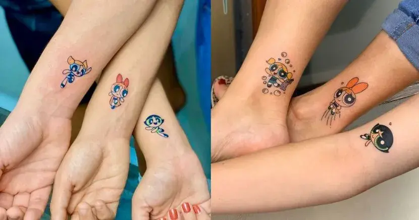 Tatuaje chicas superpoderosas hermanos