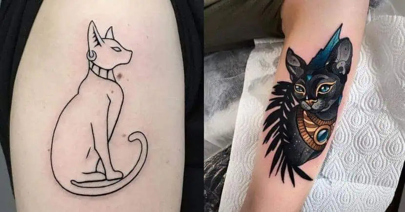 Tatuajes de gatos egipcios