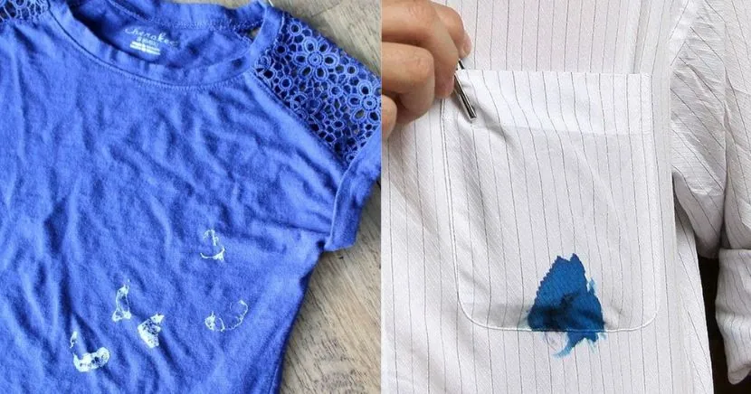 Cómo quitar las manchas de tinta en la ropa