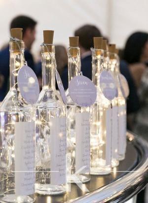 Ideas de regalos en botellas de vidrio - Con luces