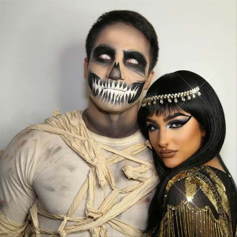 Disfraces de Halloween para enamorados - Cleopatra y la momia