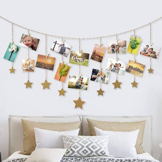 Ideas para decorar la pared de tu habitación - Cabecera de ensueño