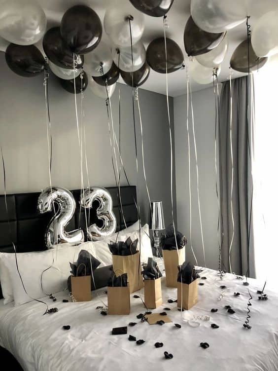 Ideas para decorar la habitación de tu novio en su cumpleaños - Decide muy bien los colores