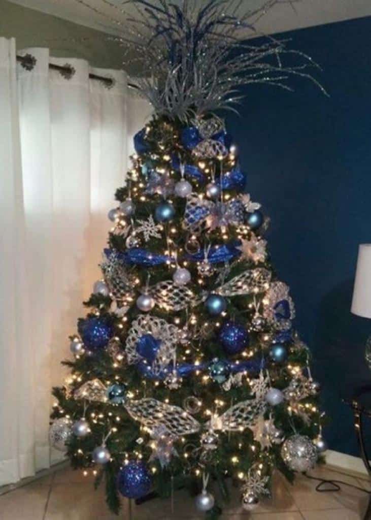 Cómo decorar el árbol de Navidad - Azul