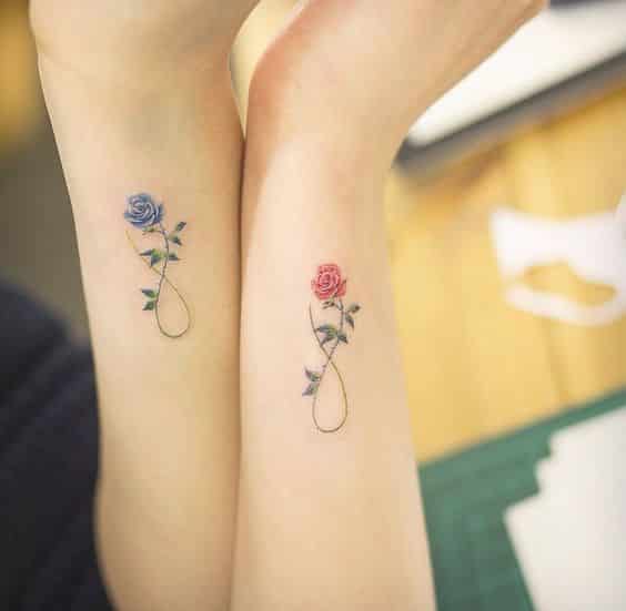 Los mejores tatuajes para hermanas - Flores
