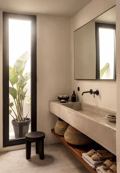 Baños minimalistas: Ideas para decorar tu baño - Superficies fáciles de limpiar