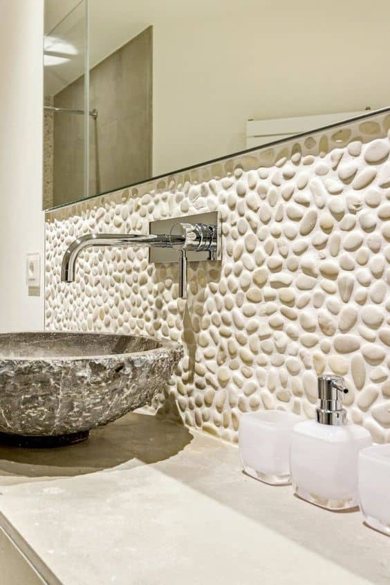 Decoración de baños modernos - Elige materiales diferentes