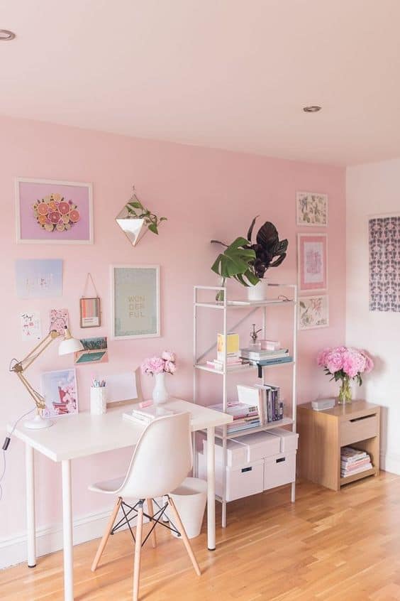 ideas de colores pastel para las paredes de tu casa - Rosa