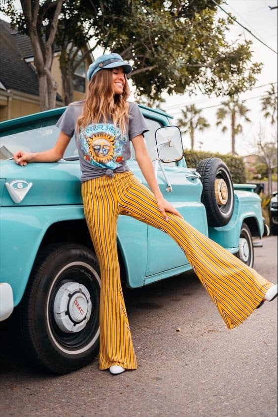 Outfits vintage para mujer - Hippie vintage