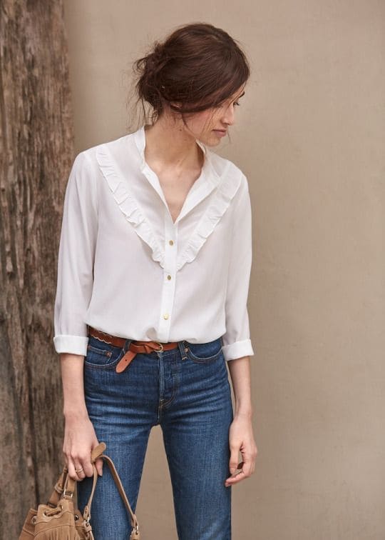 Cómo combinar una blusa blanca con jeans - Blusas statement