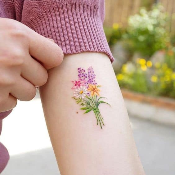 Tatuajes de flores para mujer - Otras flores