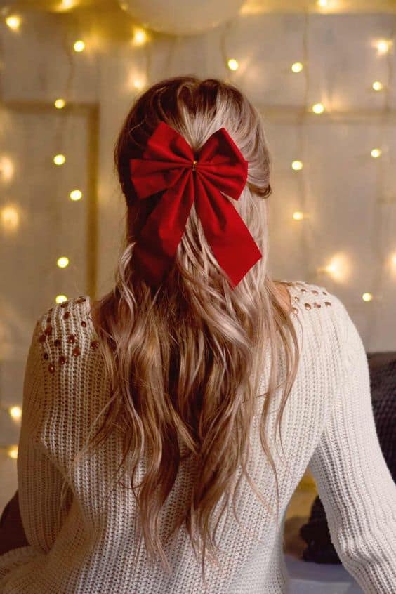 Peinados para navidad fáciles - Con colores