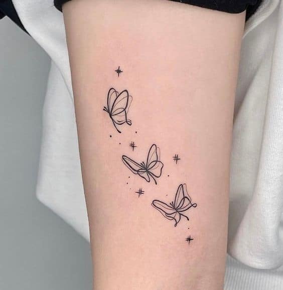 Tatuajes de mariposas pequeñas - Una mariposa