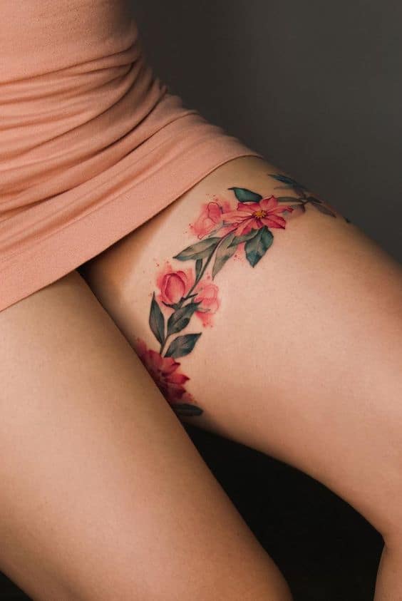 Tatuajes en la pierna para mujer - Ligeros