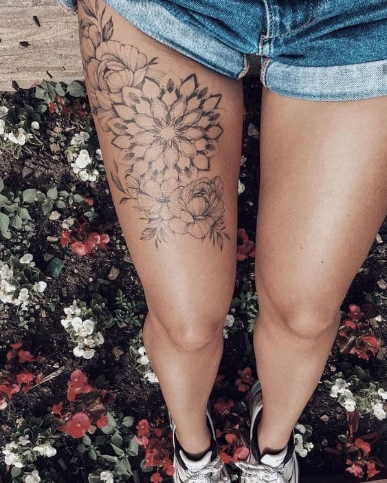 Tatuajes en la pierna para mujer - Frente