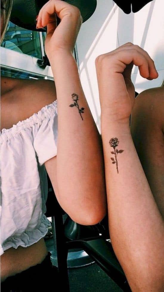 Tatuajes para mejores amigas - Que se complementen
