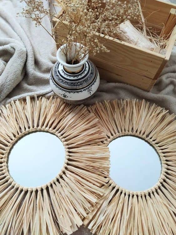 Cómo decorar un espejo sin marco - Telas