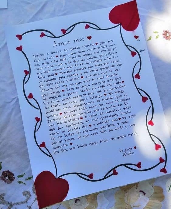 Ideas de cartas para mi novio