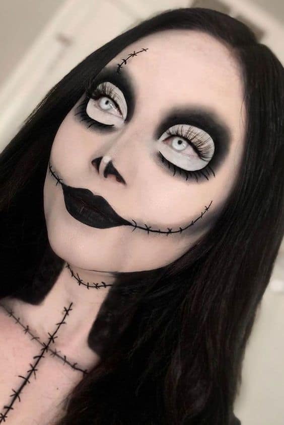 Maquillajes para ojos de Halloween - Fantasma
