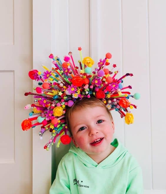 Sombreros locos para niñas fáciles - Colores