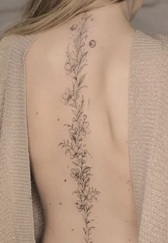 Tatuajes en la espalda para mujer - Originales