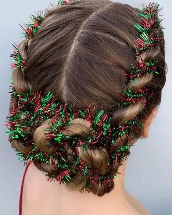 Peinados de navidad para niñas - Más accesorios