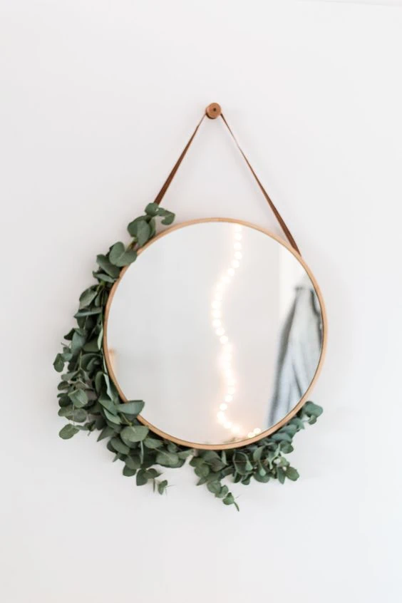 Cómo decorar un espejo redondo sin marco - Reciclando
