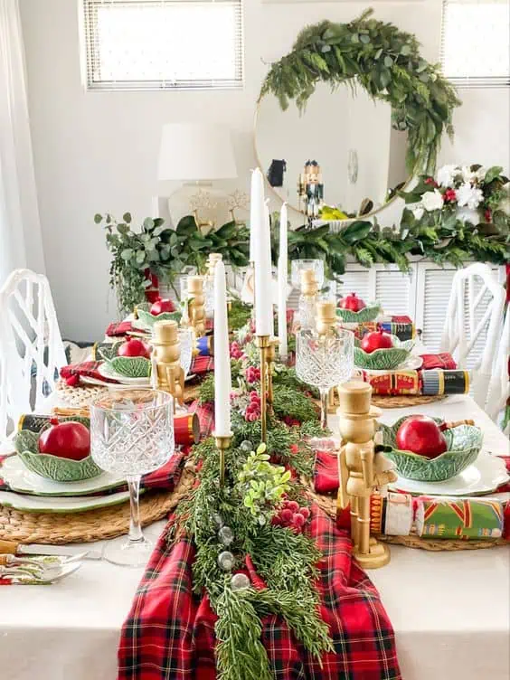 Mesas decoradas para navidad - Centros de mesa